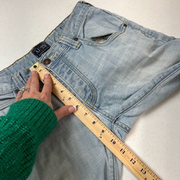 AJ Armani Men's High Rise Straight Leg Denim Jeans Blue Size 30/30 - Picture 11 of 16